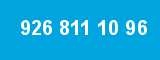 926 811 10 96 926 811 10 96